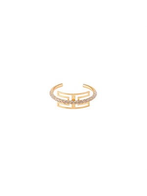 Bracciale Elisabetta Franchi in metallo dorato con strass in DONNA