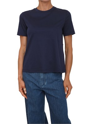 T-shirt blu MMLASTICE Max Mara MM in cotone e modal in DONNA