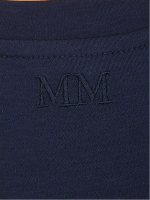 T-shirt blu MMLASTICE Max Mara MM in cotone e modal in DONNA