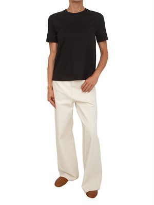 T-shirt nera MMLASTICE Max Mara MM in cotone e modal in DONNA