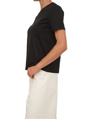T-shirt nera MMLASTICE Max Mara MM in cotone e modal in DONNA