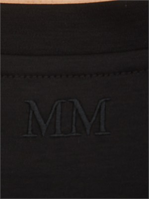 T-shirt nera MMLASTICE Max Mara MM in cotone e modal in DONNA