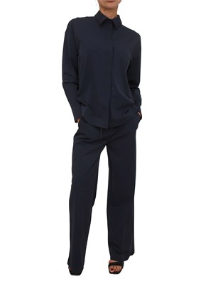 Camicia MMLBAITA Max Mara MM in tessuto tecnico blu in DONNA