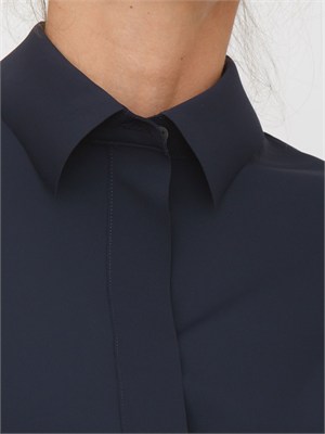 Camicia MMLBAITA Max Mara MM in tessuto tecnico blu in DONNA
