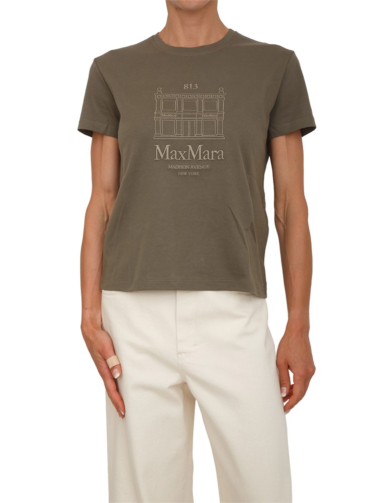 T-shirt SMMBELLA Max Mara 'S in cotone verde