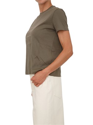 T-shirt SMMBELLA Max Mara 'S in cotone verde in DONNA