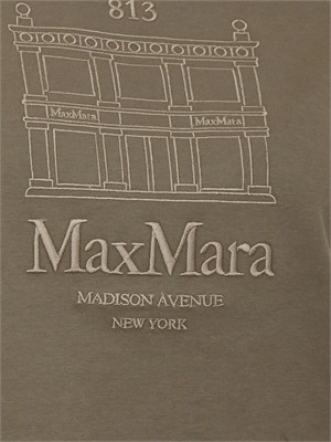T-shirt SMMBELLA Max Mara 'S in cotone verde in DONNA