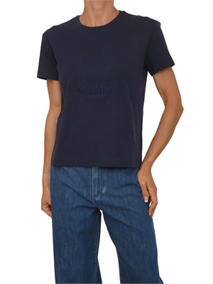 T-shirt SMMBELLA Max Mara 'S in cotone blu in DONNA