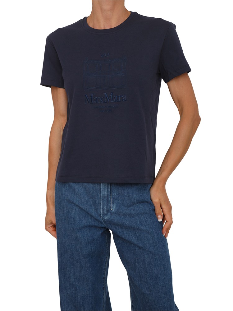 T-shirt SMMBELLA Max Mara 'S in cotone blu