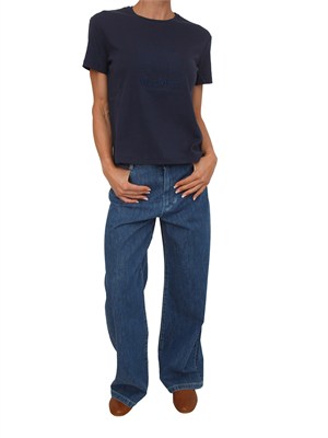 T-shirt SMMBELLA Max Mara 'S in cotone blu in DONNA