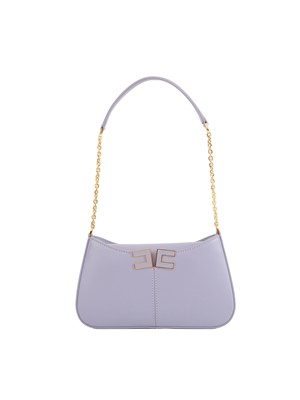 Borsa a spalla Elisabetta Franchi in ecopelle lilla in DONNA