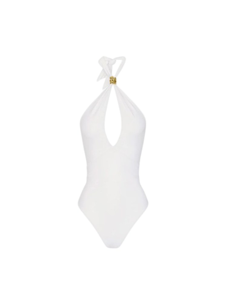 Costume intero e body top avorio Elisabetta Franchi