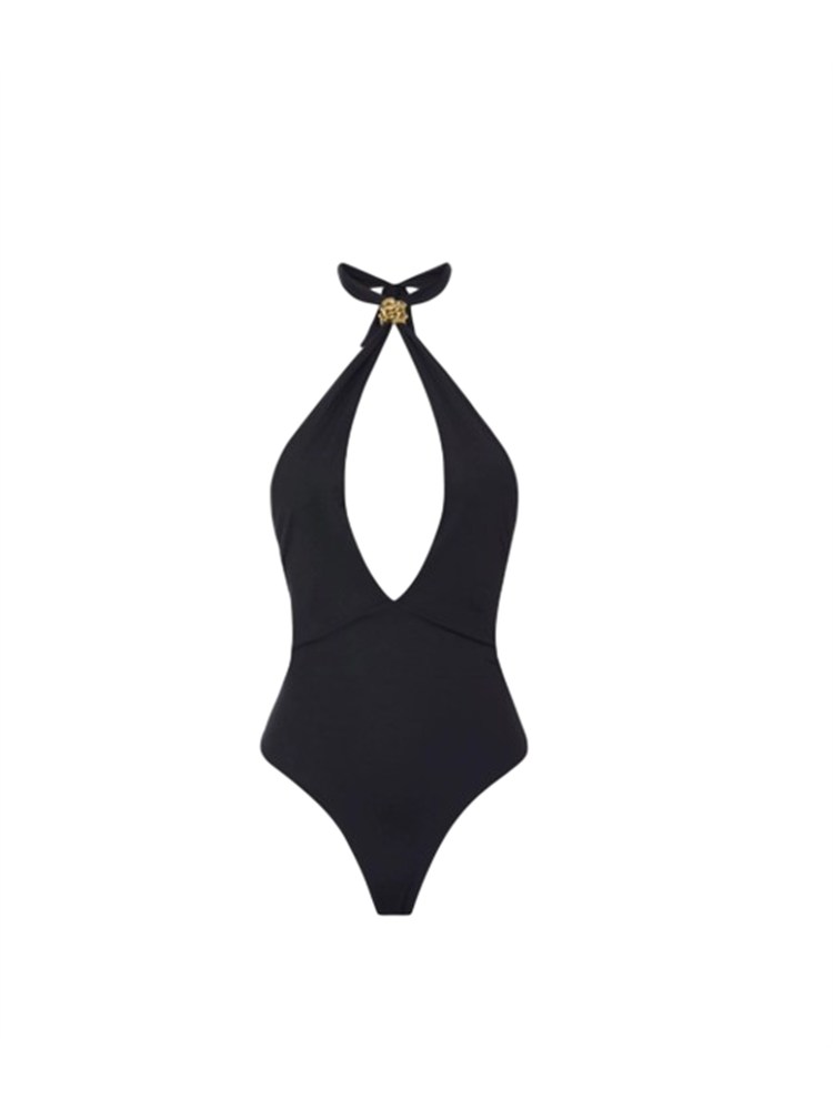Costume intero e body top nero Elisabetta Franchi