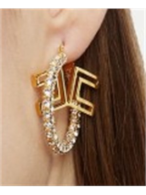 Orecchini dorati Elisabetta Franchi in DONNA