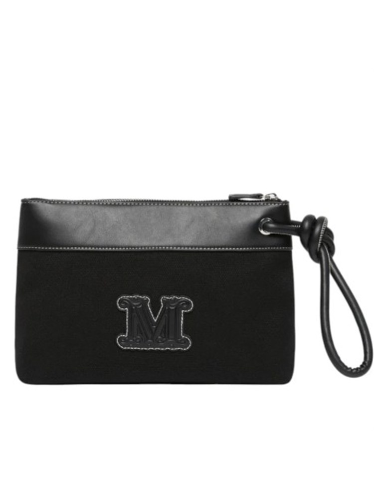 Pochette BCHFRISIA Max Mara Beachwear in canvas nera