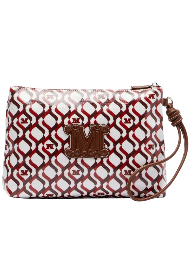 Bustina Tazzina Max Mara Beach canvas cuoio