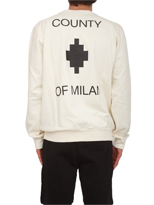 Felpa beige County of Milan in cotone in UOMO