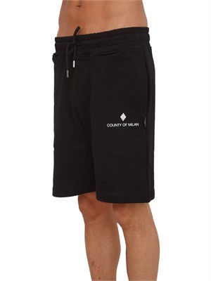 Bermuda tuta County of Milan in cotone nero in UOMO