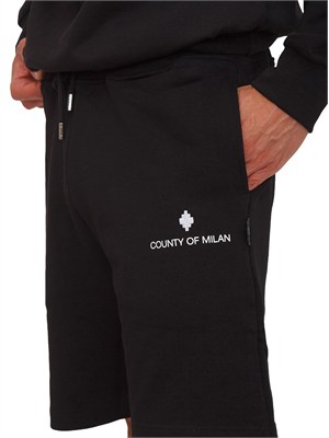 Bermuda tuta County of Milan in cotone nero in UOMO