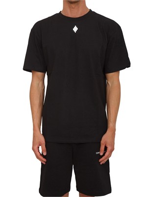 T-shirt nera County of Milan in cotone in UOMO