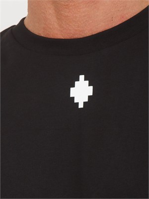 T-shirt nera County of Milan in cotone in UOMO