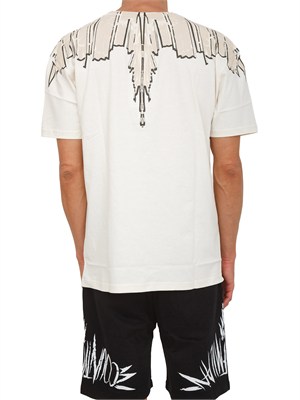 T-shirt beige County of Milan con ali sculptural in UOMO