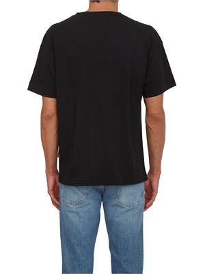 T-shirt nera Palm Angels stampa bear grande in UOMO