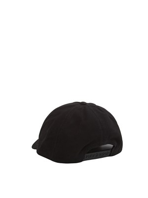 Berretto Palm Angels in cotone nero logo ricamato in UOMO