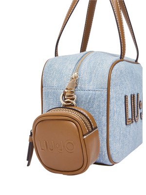 Borsa bowling Liu Jo in denim con maxi logo in DONNA