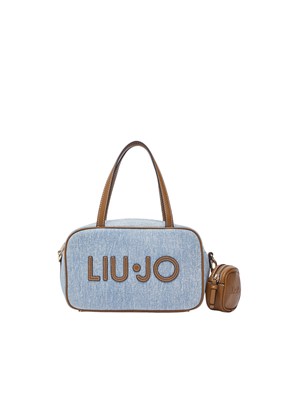 Borsa bowling Liu Jo in denim con maxi logo in DONNA
