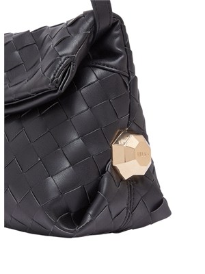 Riccy Bag Liu Jo in ecopelle intrecciata nera in DONNA