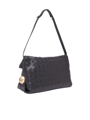 Riccy Bag Liu Jo in ecopelle intrecciata nera in DONNA