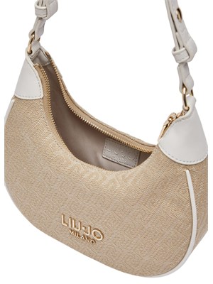 Borsa hobo piccola Liu Jo ecopelle beige in DONNA