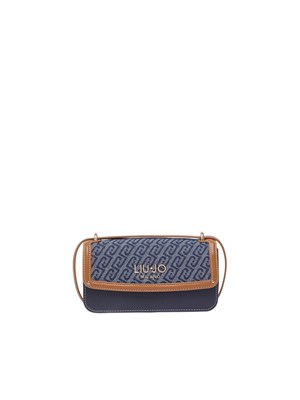 Borsa Liu Jo donna in denim jacquard e logo in DONNA