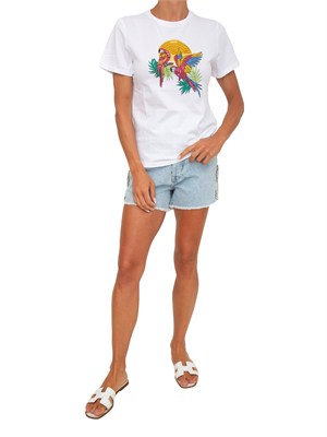 T-shirt Liu Jo bianca con stampa in DONNA