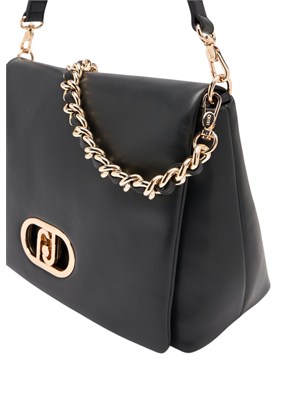 Borsa LaPuffy grande Liu Jo ecopelle nera in DONNA