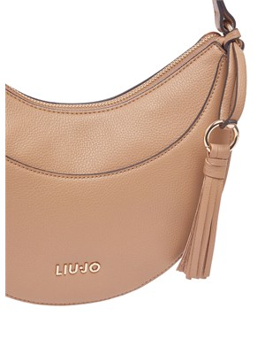 Borsa hobo media Liu Jo in ecopelle cammello in DONNA