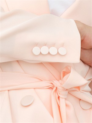 Giacca MSEDOPPIA Max Mara Studio in satin rosa cipria in DONNA