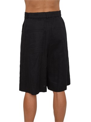 Bermuda neri MSTCARAVAN Max Mara Studio in puro lino in DONNA