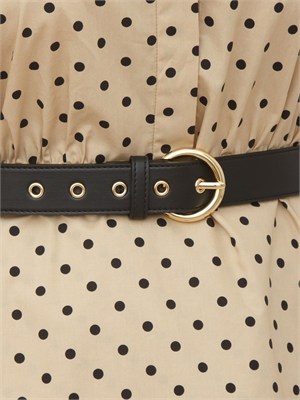 Abito MSTWEST Max Mara Studio in cotone beige a pois in DONNA