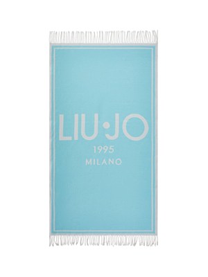 Telo da mare Liu Jo donna in cotone celeste in DONNA