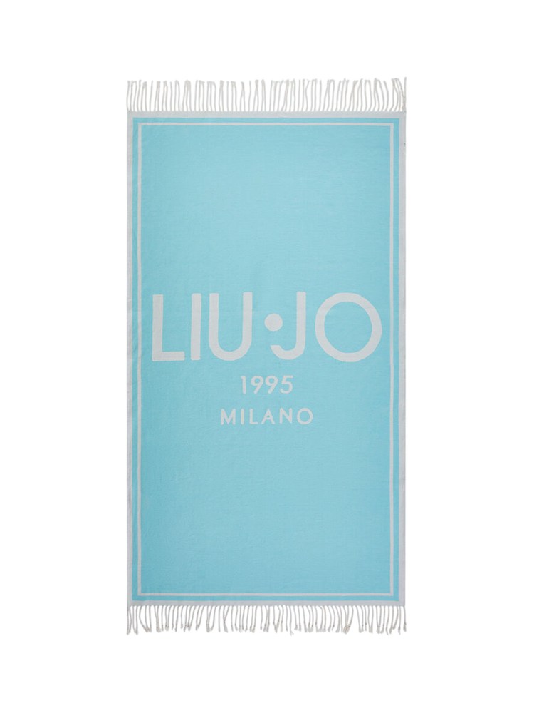 Telo da mare Liu Jo donna in cotone celeste