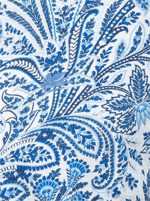 T-shirt Etro uomo fantasia Paisley azzurra in UOMO