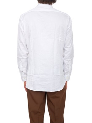 Camicia Etro uomo in cotone jacquard bianco in UOMO