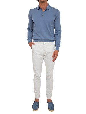 Polo Etro uomo in cotone azzurro in UOMO