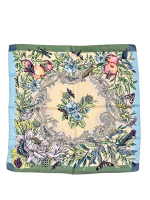 Foulard Etro stampa Paisley e dettagli floreali in DONNA