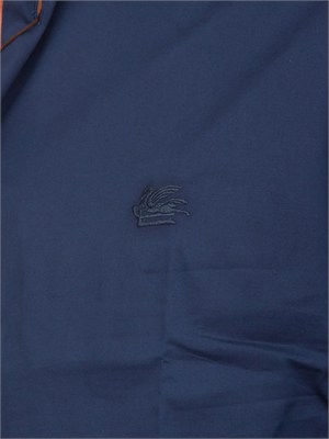 Camicia Etro uomo in cotone blu in UOMO