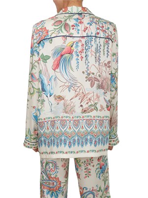 Camicia Etro donna in tessuto twill avorio stampato in DONNA