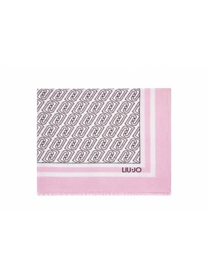 Stola Liu Jo donna in tessuto stampa logo rosa in DONNA