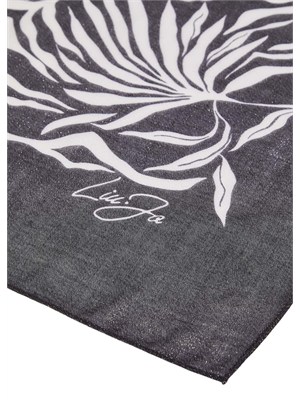 Stola Liu Jo donna in tessuto stampato floreale nero in DONNA